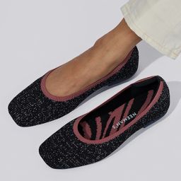 Metallic Square Flats Bellies For Women-picture-9
