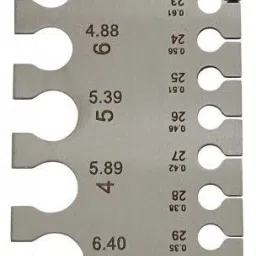Stainless Steel Wire Gauge Marked with MM and SWG Bead Tool Panel Marking Gauge Hole Gauge-26