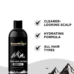 Smartdrops Set Of 2 Men's Refreshing Shampoos For Deep Cleanse & Exfoliate 200ML Each image 2