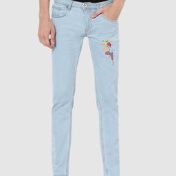 Celio Men Pokemon Blue Jean Stretchable Jeans-picture-49