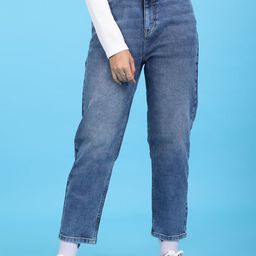 Flying Machine Women Blue High-Rise Light Fade Jeans-image-58