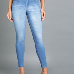 Urbano Fashion Women Skinny Fit Heavy Fade Stretchable Jeans-image-27