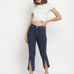Belliskey Women Blue Slim Fit Mid-Rise Clean Look Jeans-image-98