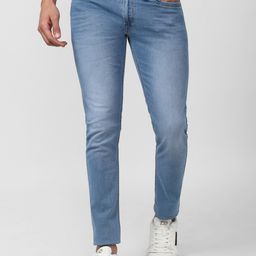 Peter England Casuals Men Blue Slim Fit Heavy Fade Jeans-image-76