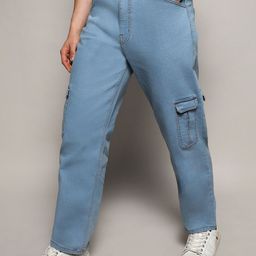 Campus Sutra Men Smart Slim Fit Mid Rise Clean Look Cotton Denim Cargos Jeans-image-70