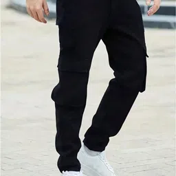 MASTERLY WEFT Men Super Relaxed Fit Stretchable Cargo StylesJeans-image-34