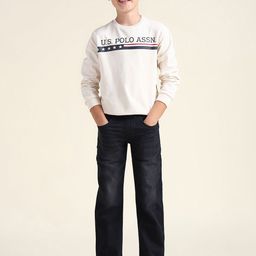 U.S. Polo Assn. Kids Boys Classic Slim Fit Mid-Rise Stretchable Jeans-picture-32
