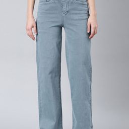 SHOWOFF Women Wide Leg Clean Look Stretchable Jeans-image-57