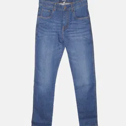 KiddoPanti Boys Jean Clean Look Light Fade Whiskers and Chevrons Stretchable Jeans-image-96