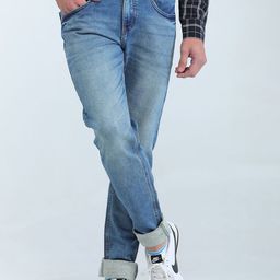TQS Men Light Fade Clean Look Cotton Jeans-image-26