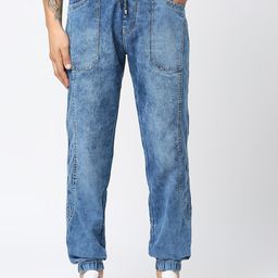 HJ HASASI Men Heavy Fade Stretchable Denim Jogger-image-65