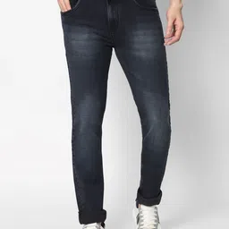 HJ HASASI Men Grey Light Fade Stretchable Jeans-image-41