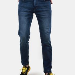 Duke Men Slim Fit Mid-Rise Heavy Fade Clean Look Stretchable Jeans-image-94