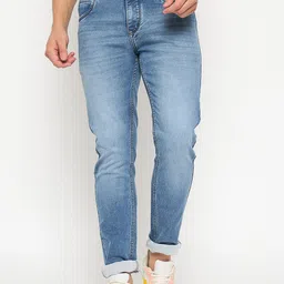 Duke Men Slim Fit Heavy Fade Stretchable Jeans-image-52