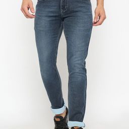 Duke Men Slim Fit Heavy Fade Stretchable Jeans-image-51