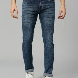 Thomas Scott Men Smart Slim Fit Heavy Fade Stretchable Jeans-image-82