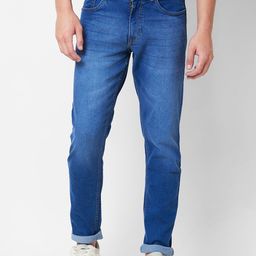 GIORDANO Men Slim Fit Heavy Fade Stretchable Jeans-image-24