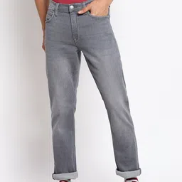 Lee Men Grey Straight Fit Heavy Fade Stretchable Jeans-image-17