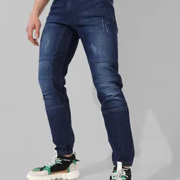 Campus Sutra Men Smart Slim Fit Light Fade Stretchable Jeans-image-89
