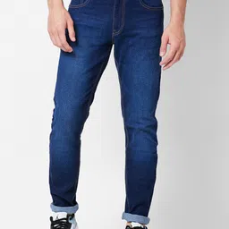GIORDANO Men Slim Fit Light Fade Clean Look Stretchable Jeans-image-17