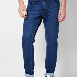 GIORDANO Men Slim Fit Light Fade Stretchable Jeans-image-88
