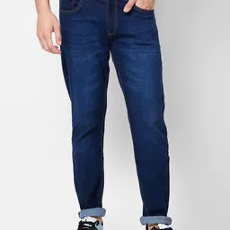 GIORDANO Men Slim Fit Light Fade Stretchable Jeans-image-81