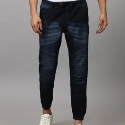 Campus Sutra Men Navy Blue Slim Fit Light Fade Stretchable Jeans-image-63
