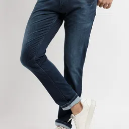 Status Quo Men Blue Solid Mid Rise Slim Fit Light Fade Stretchable Jeans-image-65