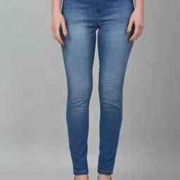 Cantabil Women Clean Look Skinny Fit Light Fade Stretchable Jeans-picture-21