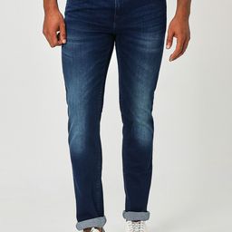 Mufti Men Mid Rise Slim Fit Clean Look Heavy Fade Stretchable Jeans-picture-14