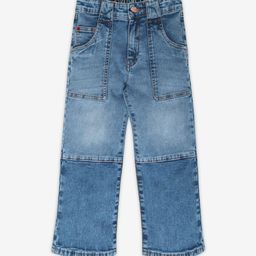 Ed-a-Mamma Girls Comfort Mid Rise Clean Look Heavy Fade Stretchable Jeans-image-25