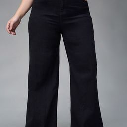 Miss Chase A+ Women Wide Leg High-Rise Heavy Fade Stretchable Jeans-image-66