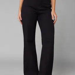 DOLCE CRUDO Women Bootcut High-Rise Heavy Fade Stretchable Jeans-image-29