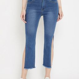 Nifty Women Bootcut Mid-Rise Heavy Fade Clean Look Stretchable Cotton Jeans-image-55