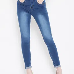 Nifty Women Slim Fit High Rise Heavy Fade Stretchable Cotton Jeans-image-46