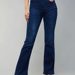 Miss Chase Women Wide Leg High-Rise Clean Look Stretchable Jeans-picture-26