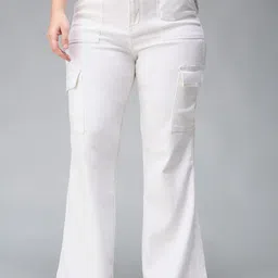 Miss Chase A+ Women Wide Leg High-Rise Light Fade Stretchable Jeans-image-36