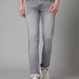 Cantabil Men Mid-Rise Light Shade Heavy Fade Clean Look Cotton Stretchable Jeans-image-51