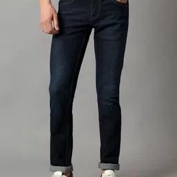 Cantabil Men Low Distress Light Fade Stretchable Jeans-image-49