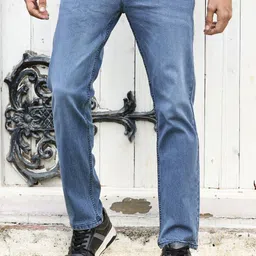 Thomas Scott Men Smart Low Distress Light Fade Stretchable Jeans-image-34