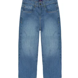 KiddoPanti Girls Mid Rise Clean Look Light Fade Stretchable Flared Jeans-image-83