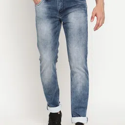 Cantabil Men Mid-Rise Heavy Fade Stretchable Cotton Jeans-image-38