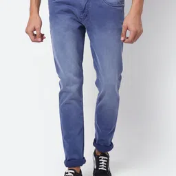 Cantabil Men Mid Rise Heavy Fade Regular Fit Stretchable Cotton Jeans-image-66