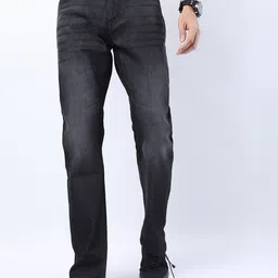 KETCH Men Charcoal Bootcut Light Fade Stretchable Jeans-image-61