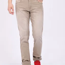 Cantabil Men Mid-Rise Coloured Stretchable Cotton Jeans-image-91