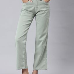 SHOWOFF Straight Fit Acid Wash High-Raise Stretchable Jeans-picture-28