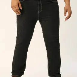 ZUSH Men Plus Size Mid Rise Clean Look Stretchable Jeans-image-86