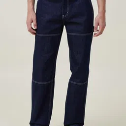 Kotty Men Blue Jean Straight Fit Low-Rise Clean Look Stretchable Jeans-image-55