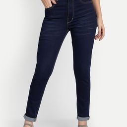 AngelFab Women Jean Skinny Fit High-Rise LIght Fade Stretchable Cotton Jeans-image-83