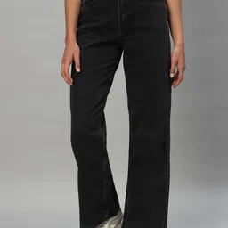 BROOWL Women Straight Fit Clean Look Light Fade High-Rise Stretchable Jeans-50
